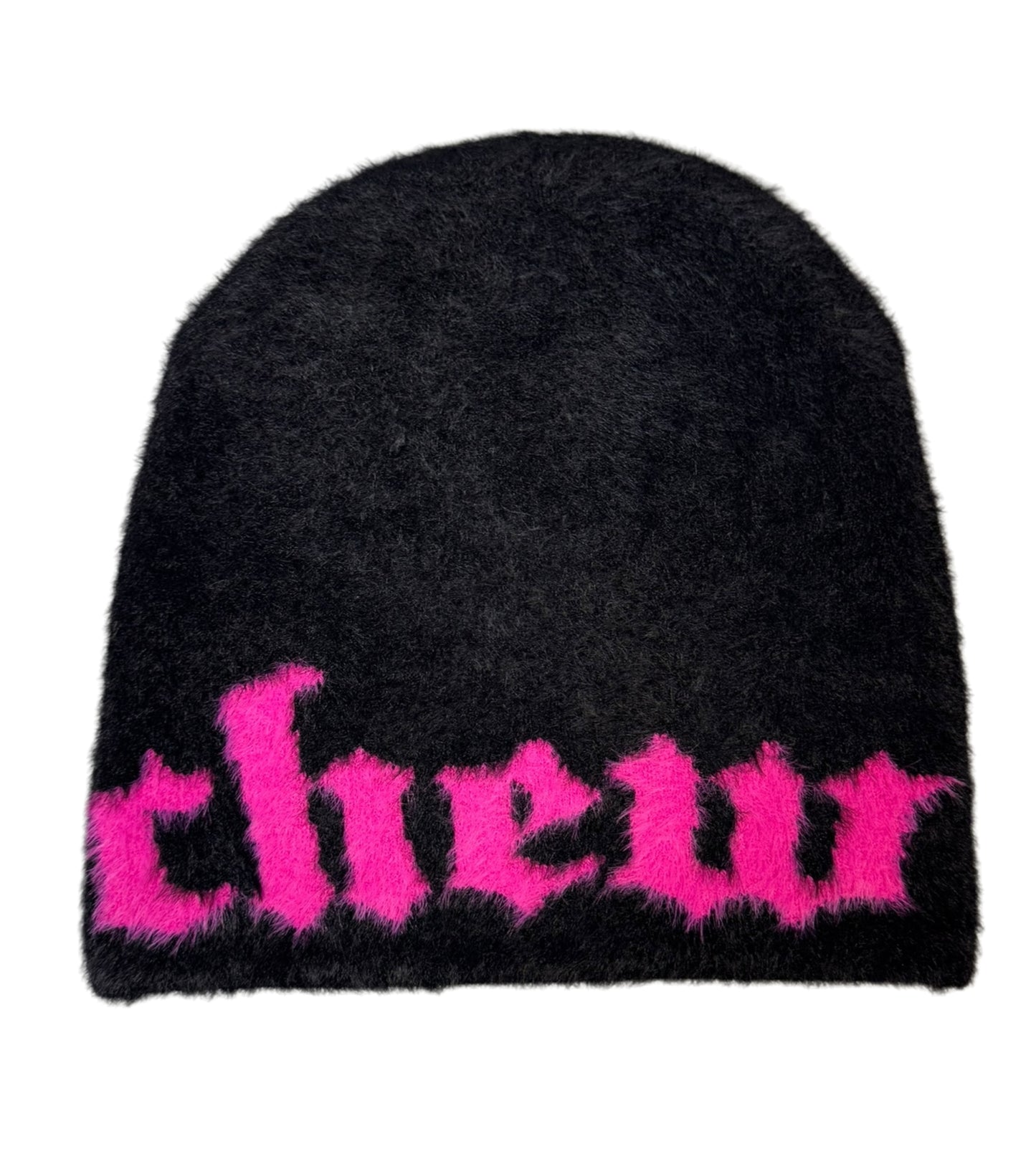 Black Mohair Beanie