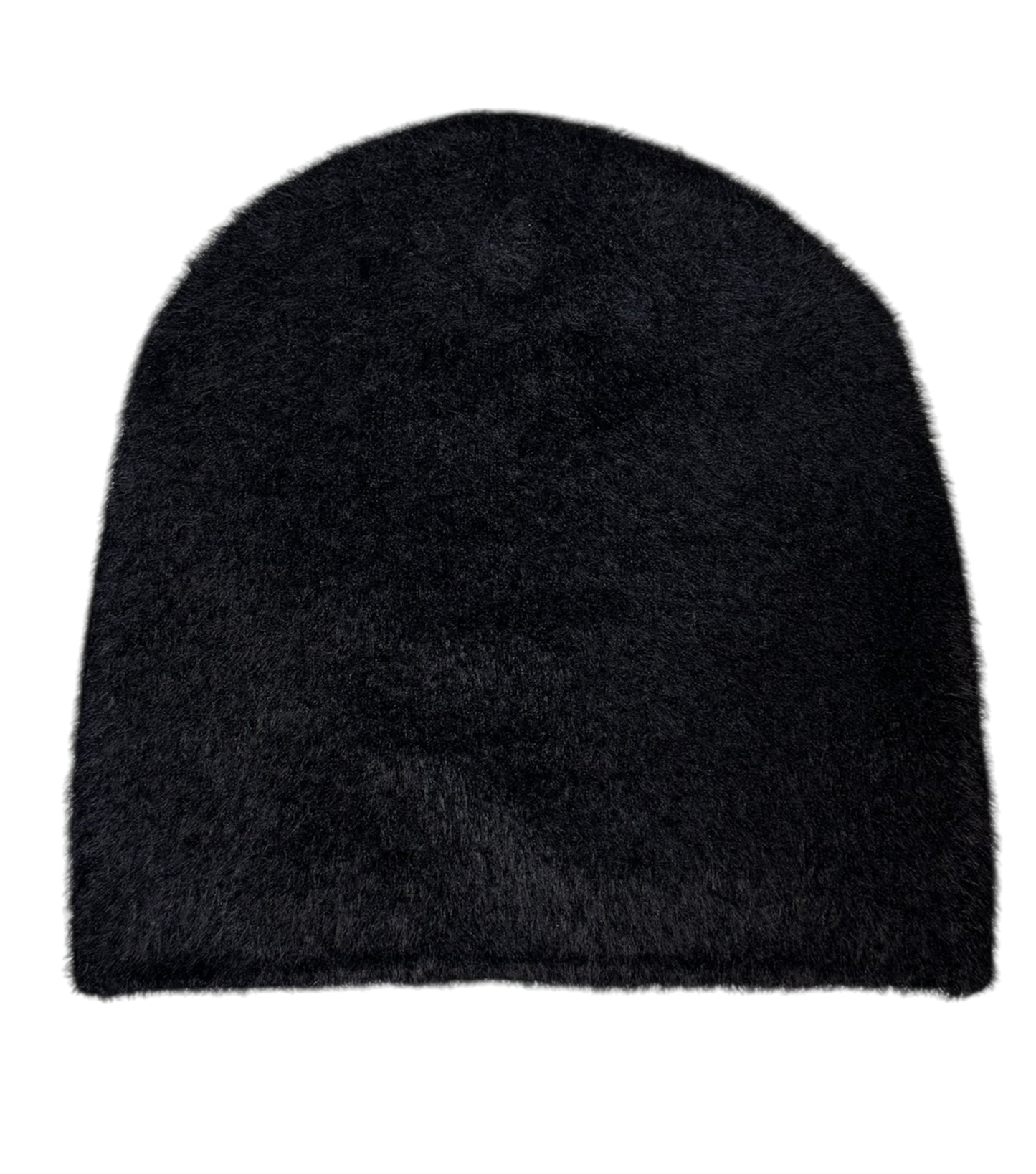 Black Mohair Beanie