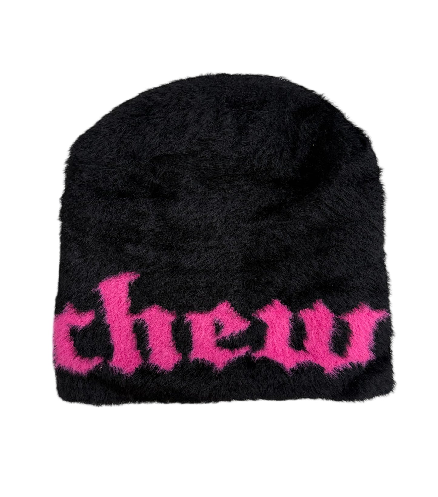 Black Mohair Beanie